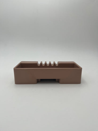 Cendrier taupe Sistema45 Olivetti Synthesis, Ettore Sottsass, 1971