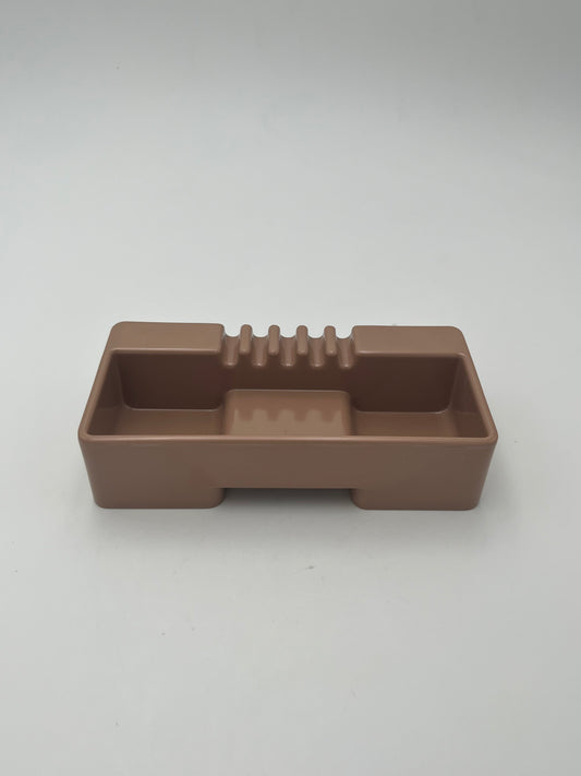 Cendrier taupe Sistema45 Olivetti Synthesis, Ettore Sottsass, 1971