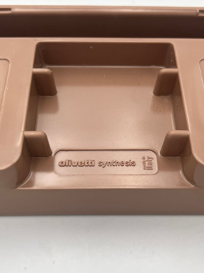 Cendrier taupe Sistema45 Olivetti Synthesis, Ettore Sottsass, 1971