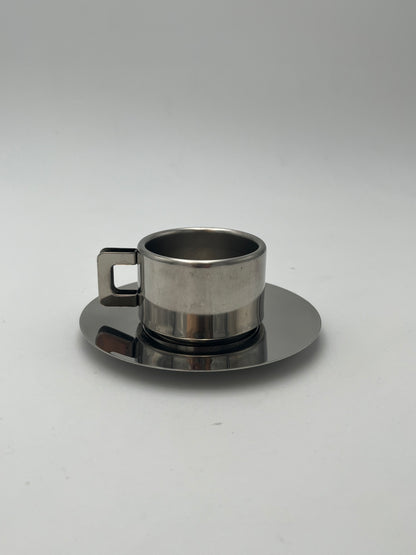 Tasses à Café Inox STO Casalinghi, Italie, 70s