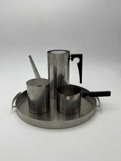 Ensemble à thé, café, 'Cylinda-line' Stelton, Arne Jacobsen, 60s