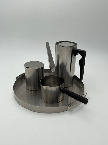 Ensemble à thé, café, 'Cylinda-line' Stelton, Arne Jacobsen, 60s