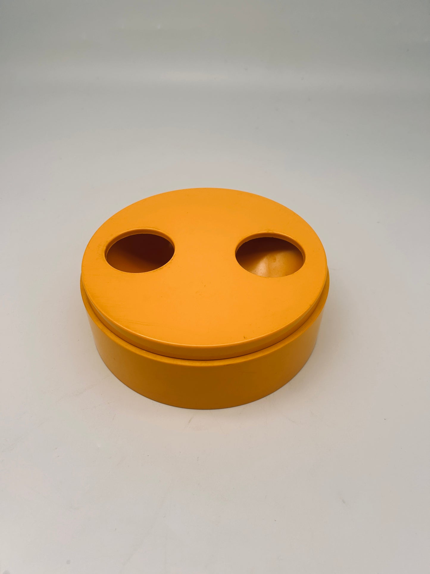 Space Age yellow ashtray, Sergio Asti, Bilumen 70s