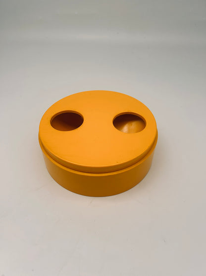 Space Age yellow ashtray, Sergio Asti, Bilumen 70s