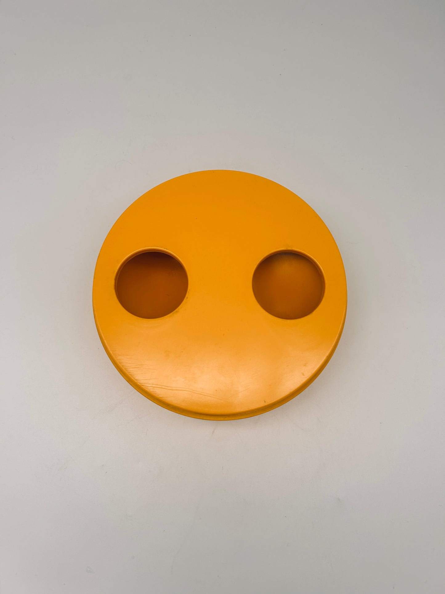 Space Age yellow ashtray, Sergio Asti, Bilumen 70s