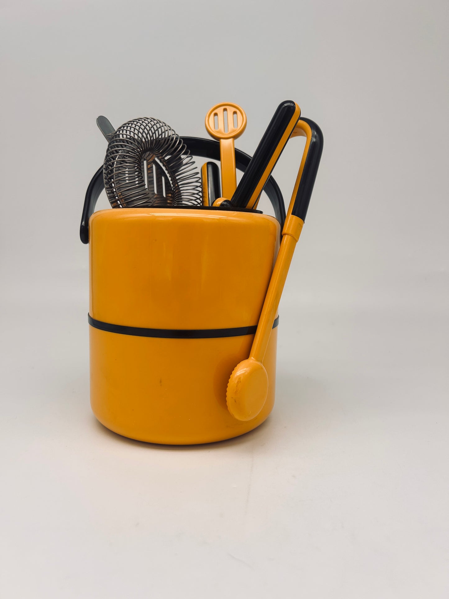 Seau à glace et set à cocktail space age, Scaroni, 60s