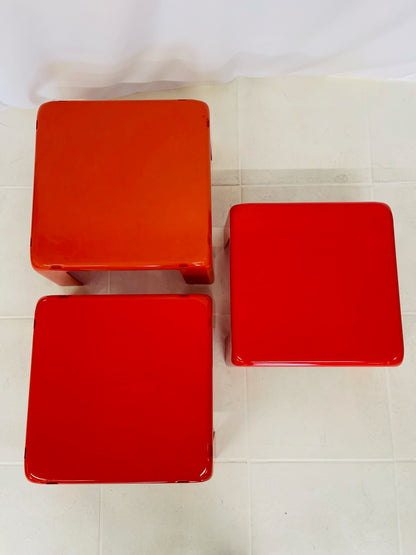 Trois tables basses, Mario Bellini, C&BItalia, 70s