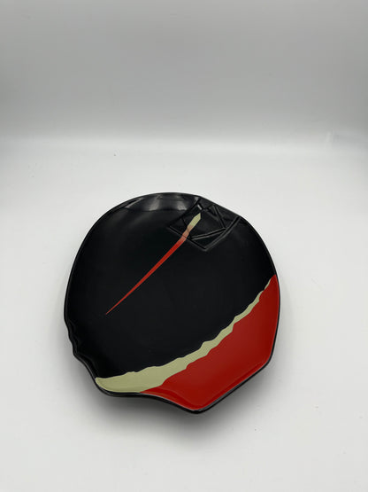 Set of 4 postmodern plates, Kato Kogei, Fujimori, Japan, 80s