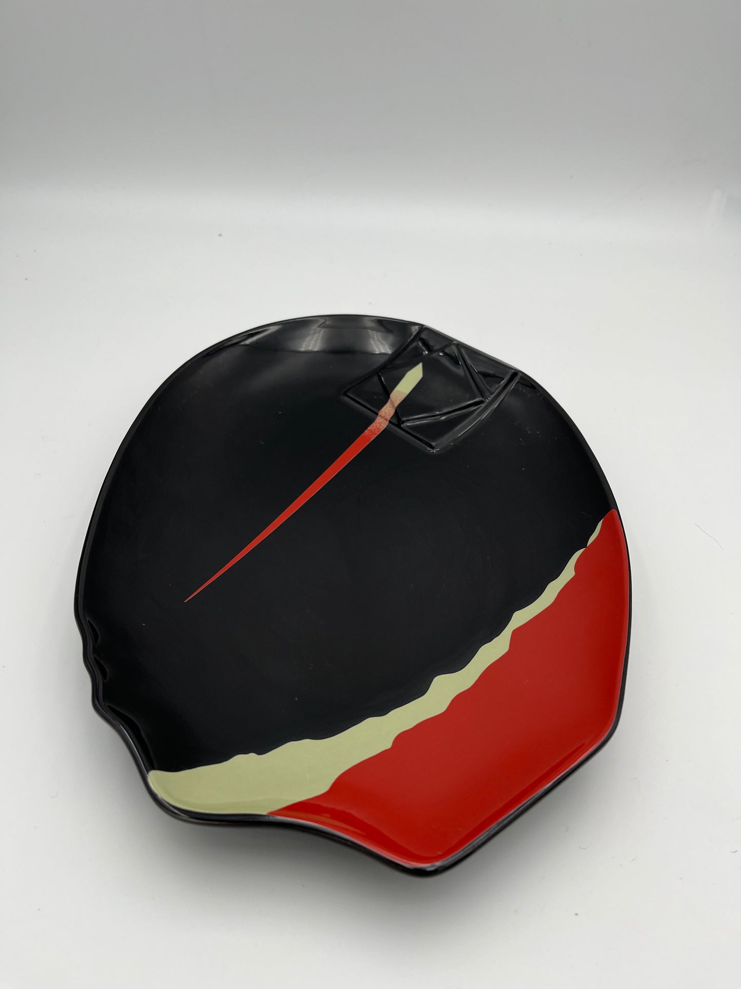 Set of 4 postmodern plates, Kato Kogei, Fujimori, Japan, 80s