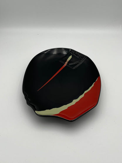 Set of 4 postmodern plates, Kato Kogei, Fujimori, Japan, 80s