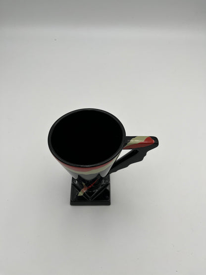 Set of 4 postmodern cups, Kato Kogei, Fujimori, Japan, 80s