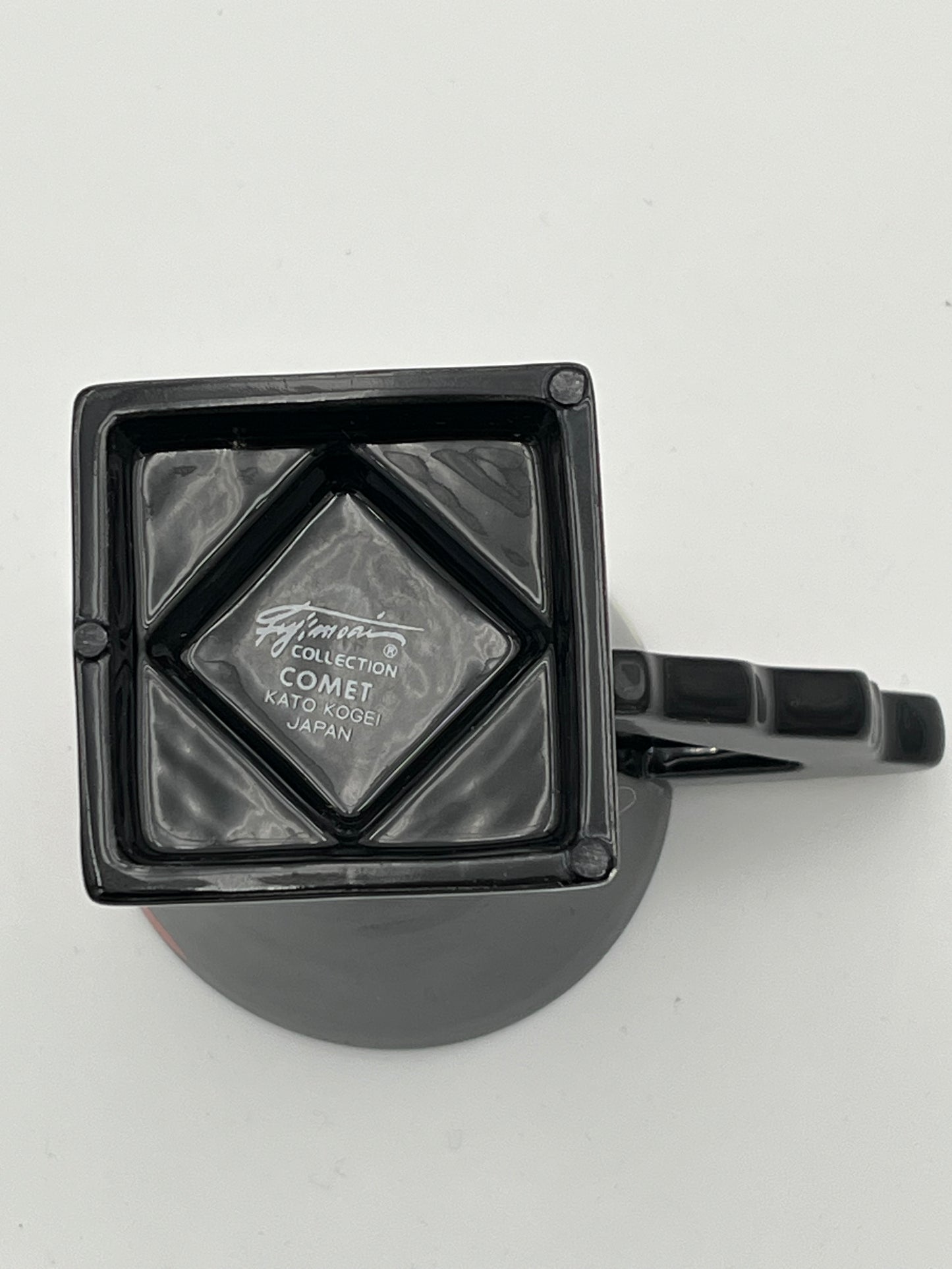 Set of 4 postmodern cups, Kato Kogei, Fujimori, Japan, 80s