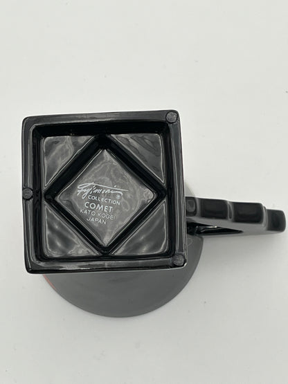 Set of 4 postmodern cups, Kato Kogei, Fujimori, Japan, 80s