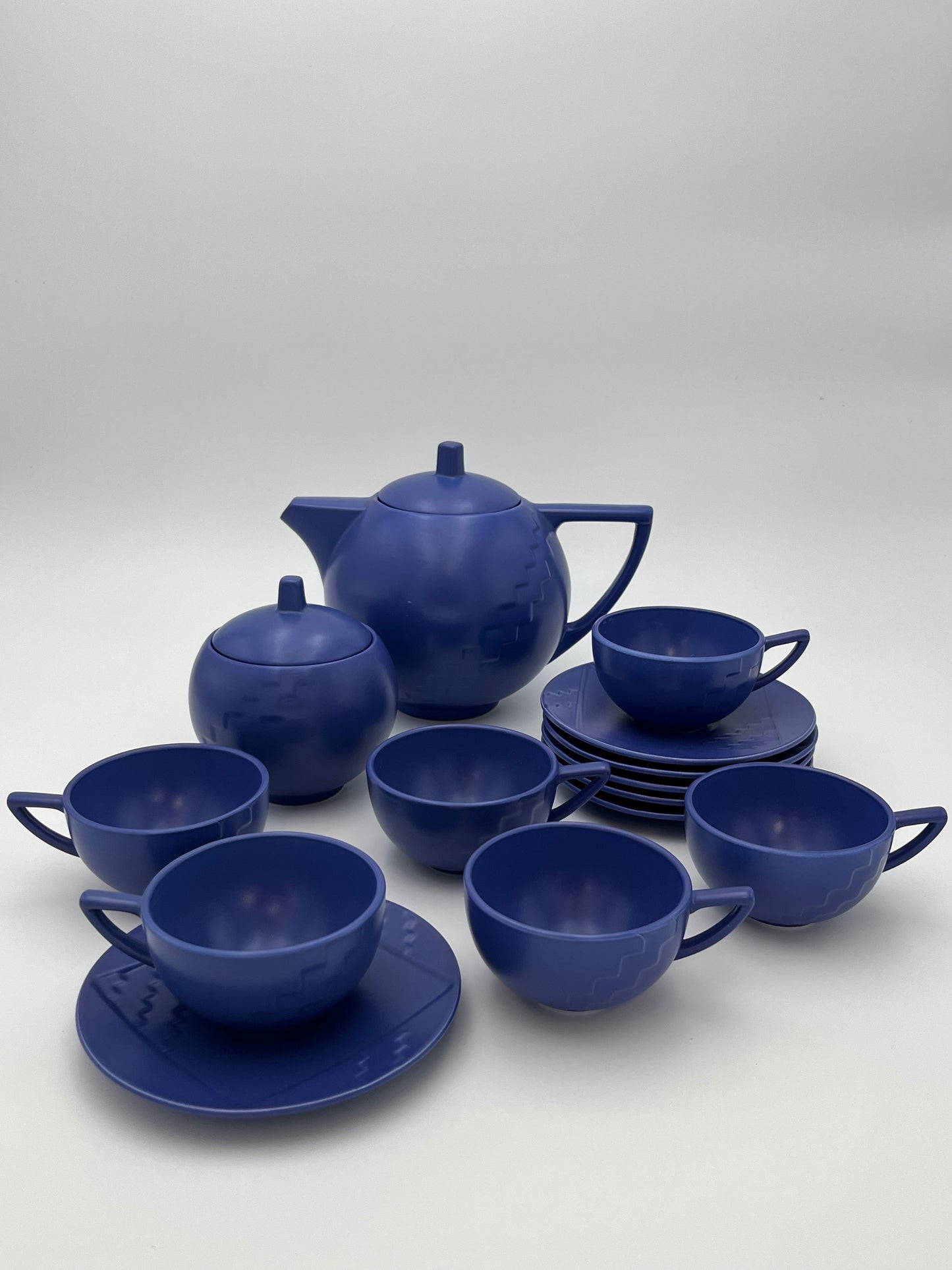 Set Thé Bleu, Salins Studio, France, 80s