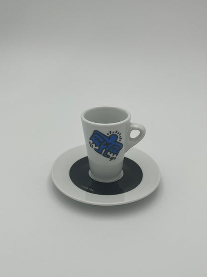Tasses à Café porcelaine, Tognana, Keith Haring, Italie, 2007