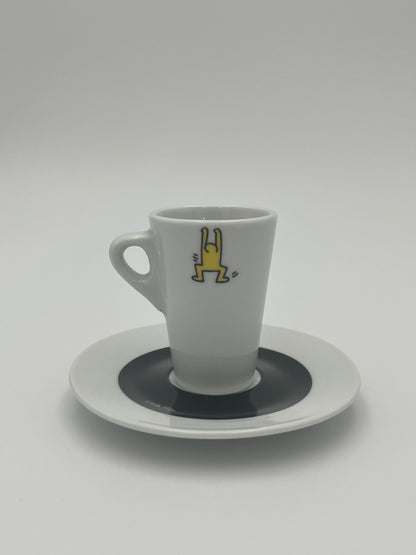 Tasses à Café porcelaine, Tognana, Keith Haring, Italie, 2007