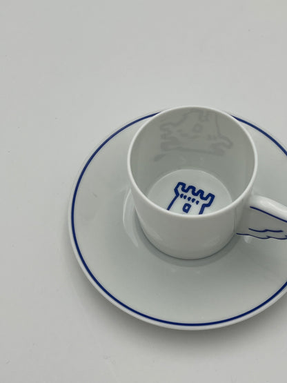 Tasses à Café et Thé, Ancienne Manufacture Royale de Limoges, J-C. Castelbajac, France, 2000s