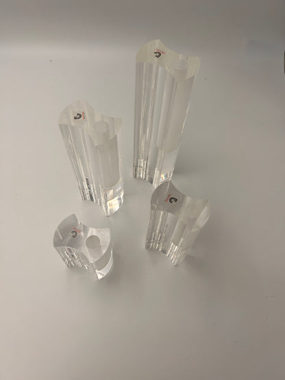 Ensemble de Soliflores en plexiglass, Luigi Massoni, Guzzini, 70s