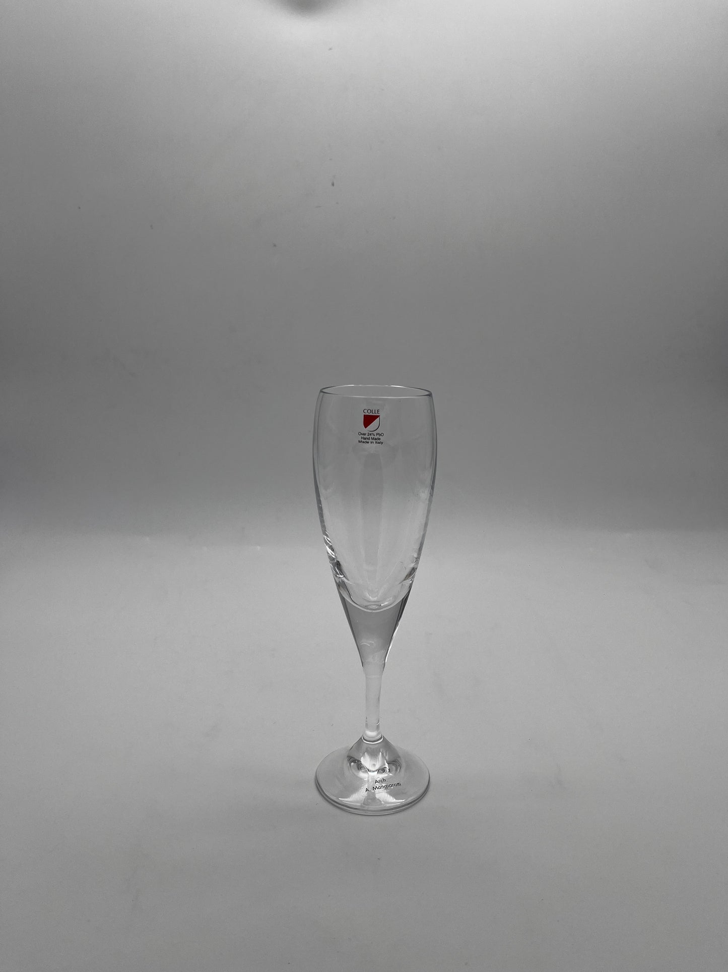 Coupes à champagne en cristal, Bilubo, Angelo Mangiarotti, Il Colle, 60s