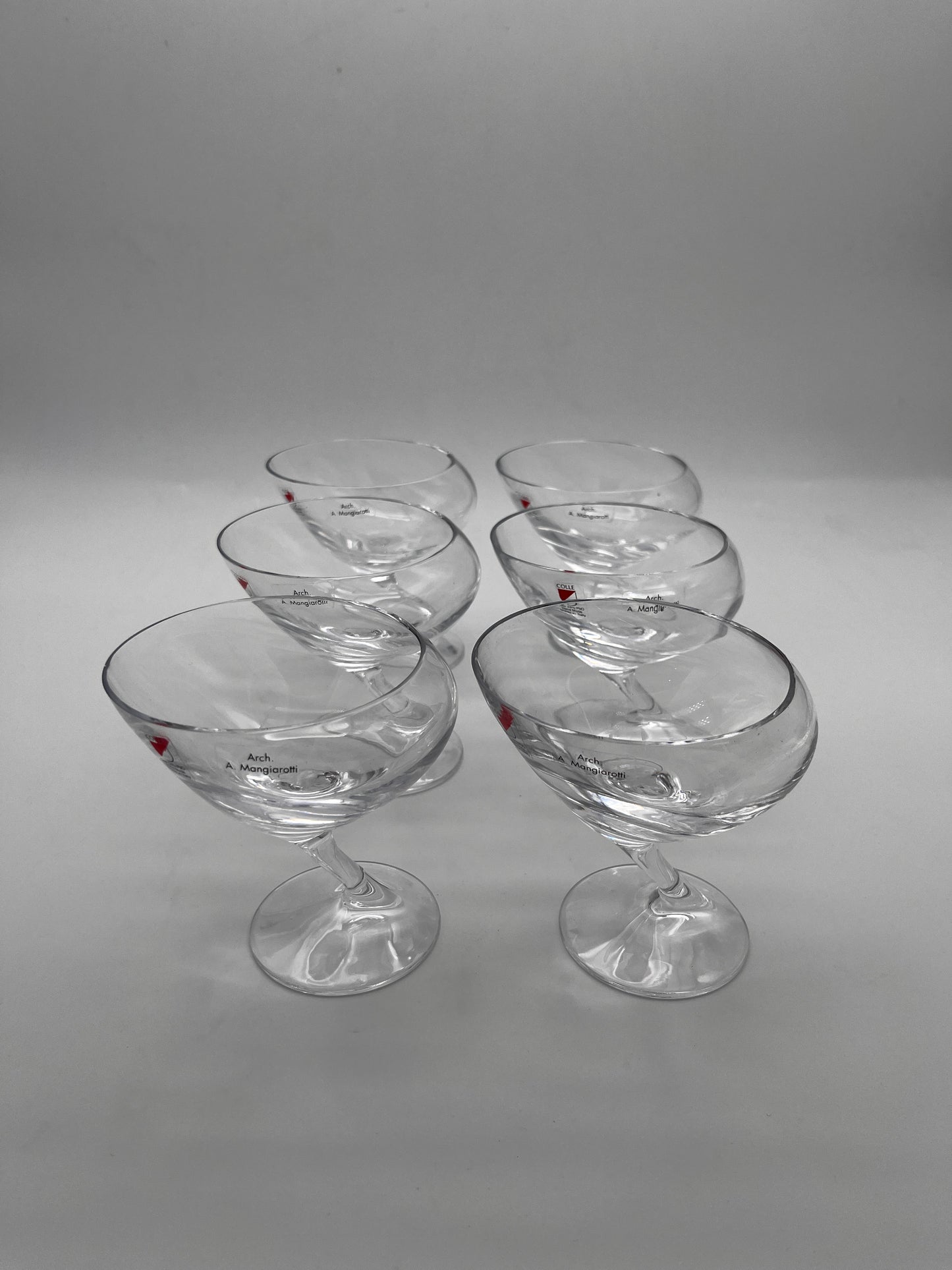 Verres à martini ou vin, Angelo Mangiarotti, Il Colle, 60s