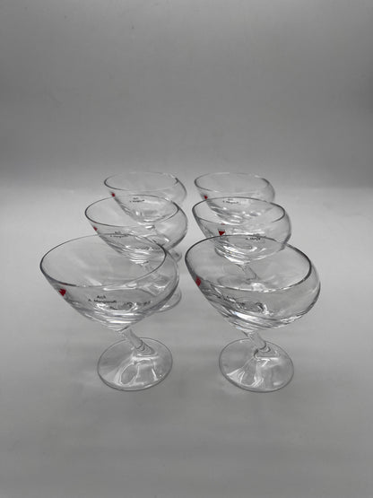 Verres à martini ou vin, Angelo Mangiarotti, Il Colle, 60s