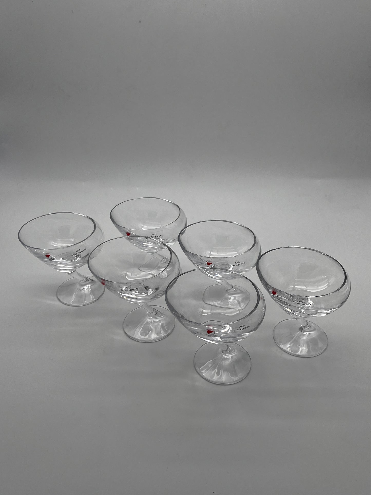 Verres à martini ou vin, Angelo Mangiarotti, Il Colle, 60s
