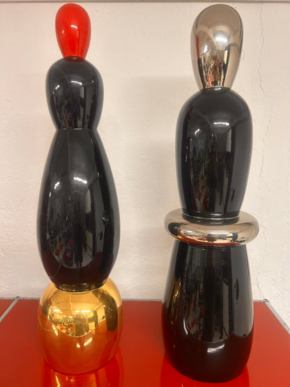 Totem rouge noir et doré, Elgin, Alessandro Mendini, pour Superego, 2008