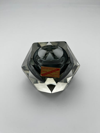 Ensemble de 3 cendriers Sommerso verre de Murano, Italy, 60s