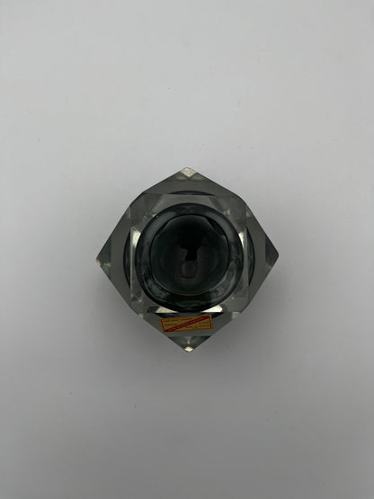 Ensemble de 3 cendriers Sommerso verre de Murano, Italy, 60s