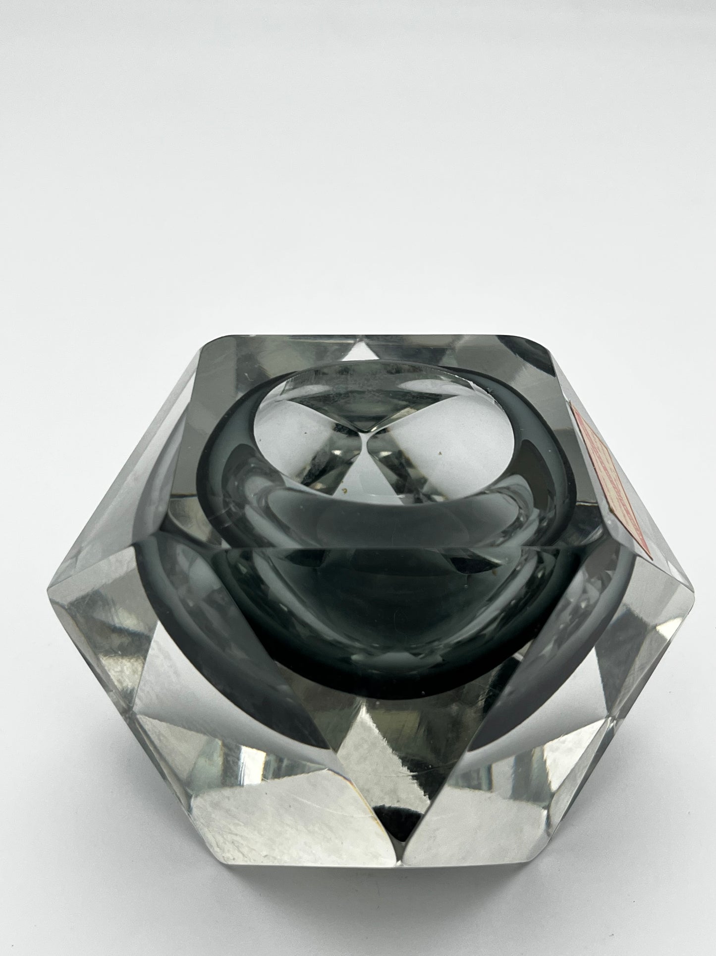 Ensemble de 3 cendriers Sommerso verre de Murano, Italy, 60s