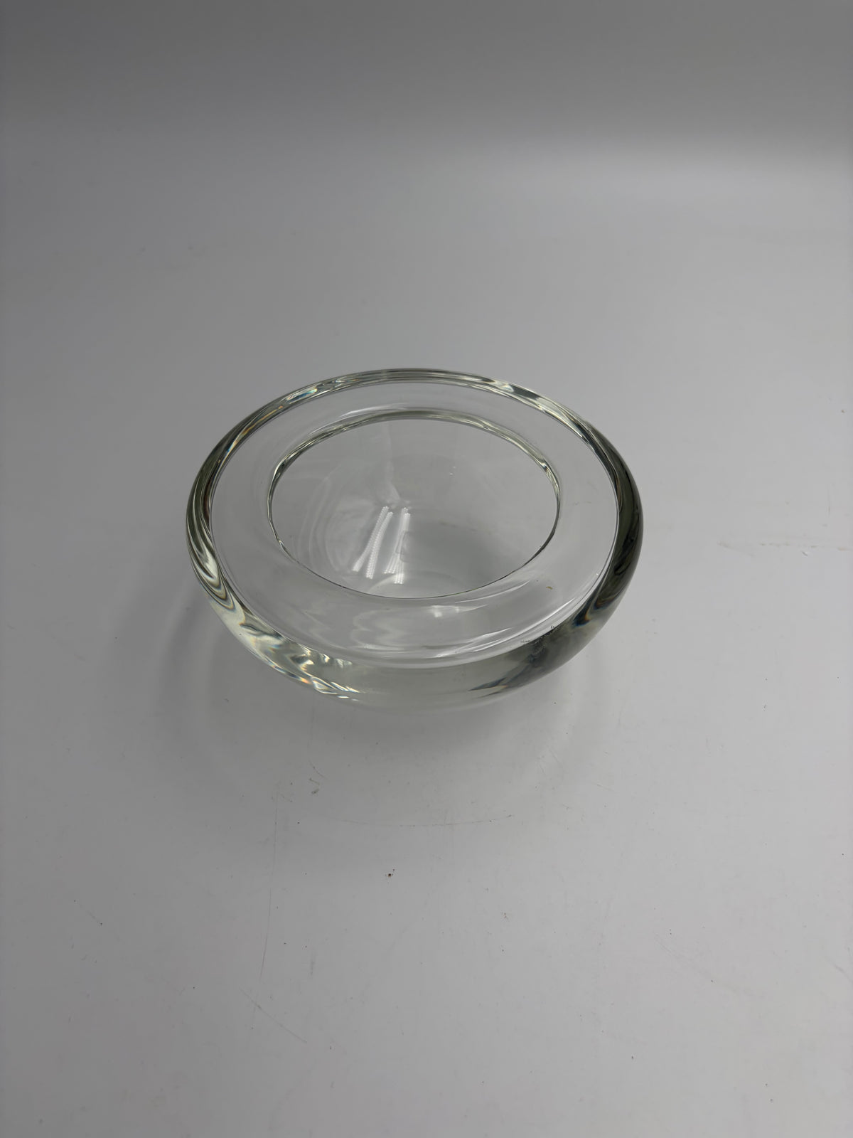 Venini black trinket tray, Murano glass, Italy, 1970s