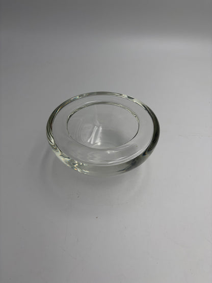 Venini black trinket tray, Murano glass, Italy, 1970s
