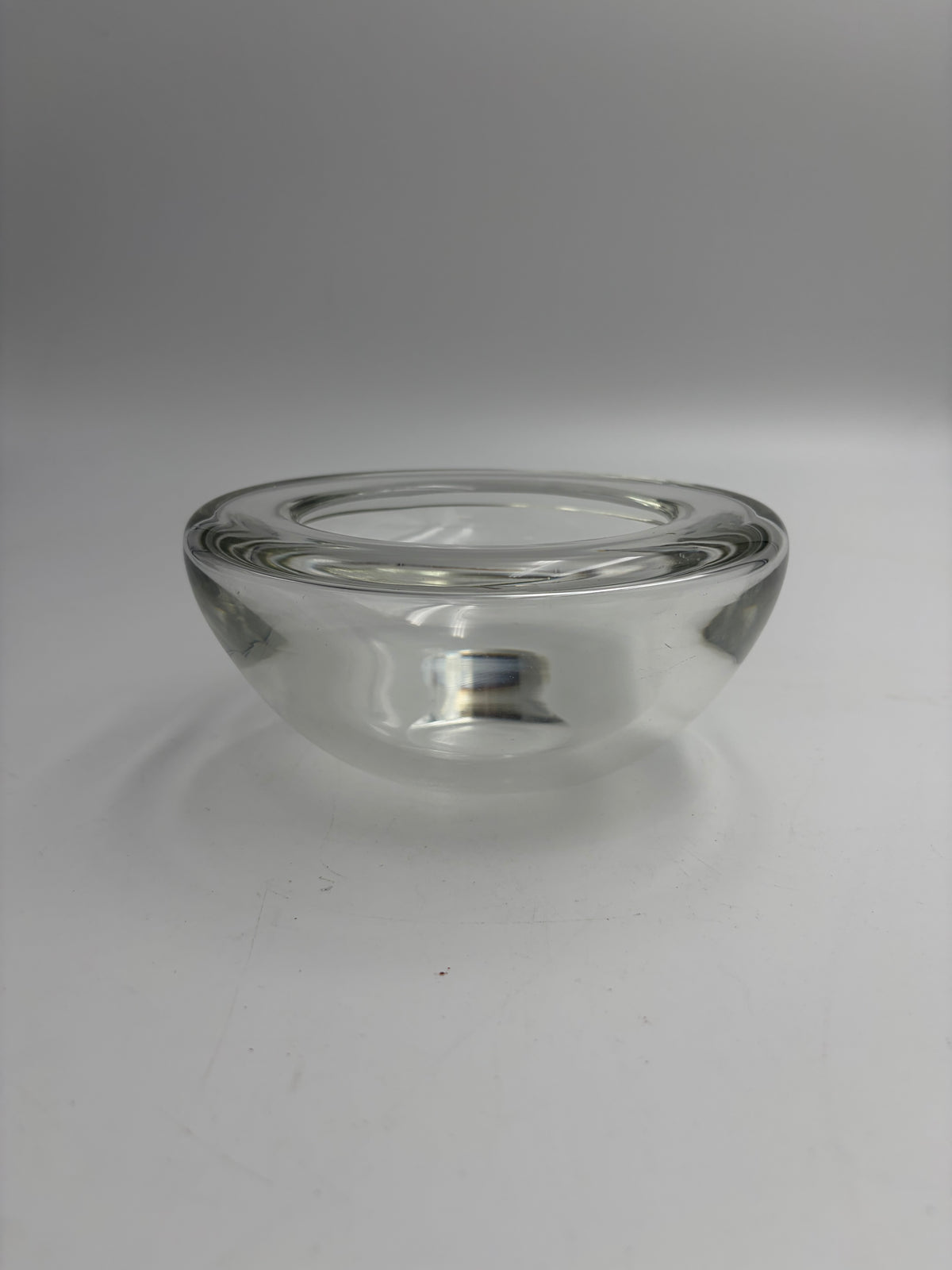 Venini black trinket tray, Murano glass, Italy, 1970s