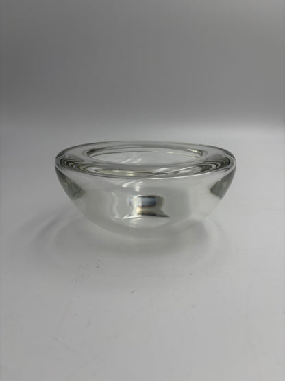 Venini black trinket tray, Murano glass, Italy, 1970s