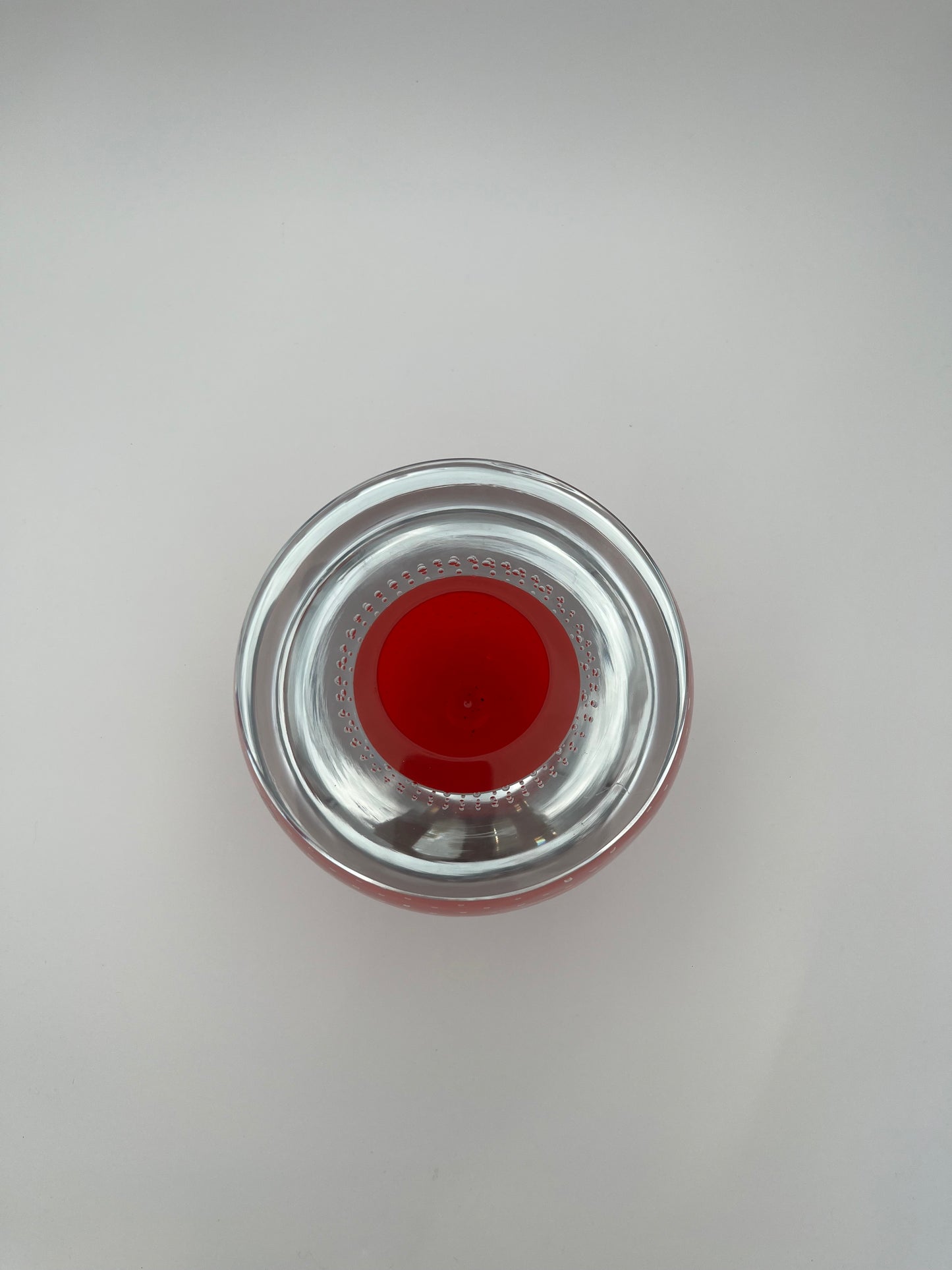 Vase 'Goccia di Pioggia' Salviati, verre de Murano, Christian Ghion, Italie