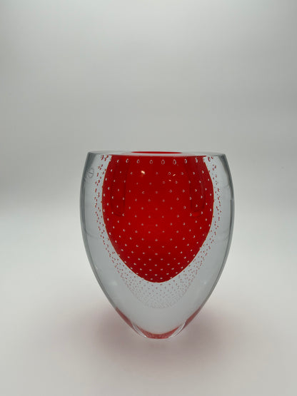 Vase 'Goccia di Pioggia' Salviati, verre de Murano, Christian Ghion, Italie