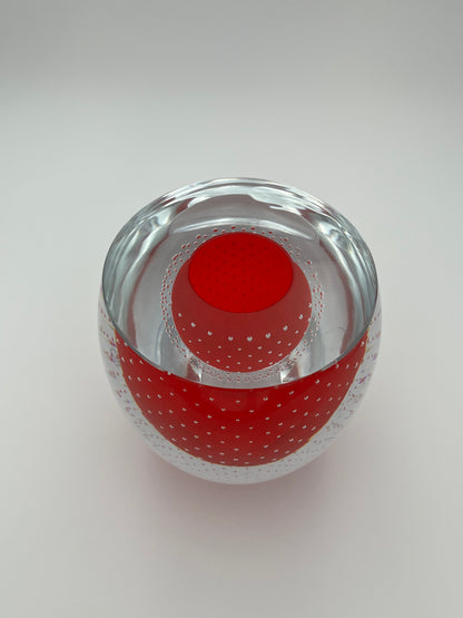 Vase 'Goccia di Pioggia' Salviati, verre de Murano, Christian Ghion, Italie