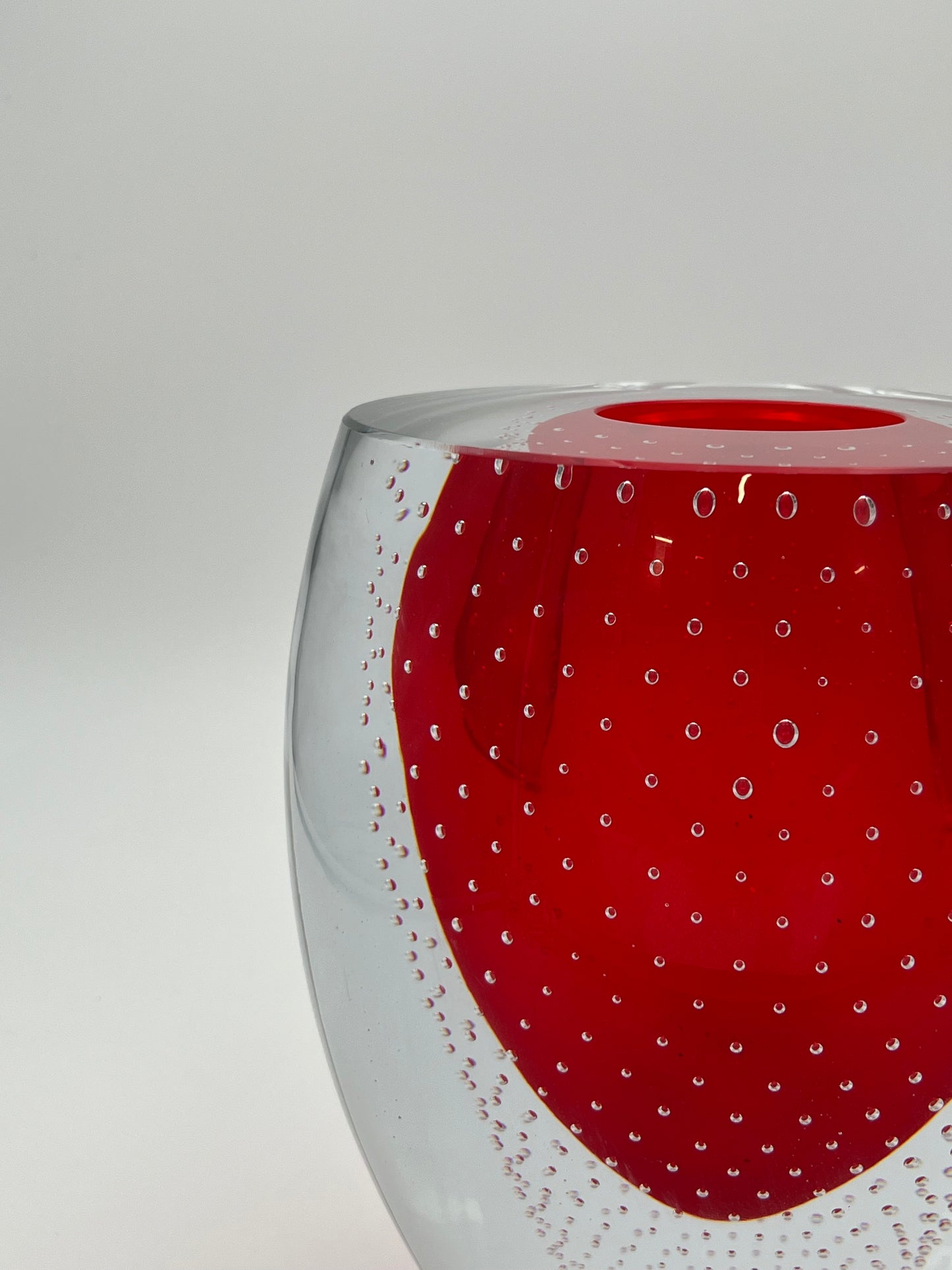 Vase 'Goccia di Pioggia' Salviati, verre de Murano, Christian Ghion, Italie