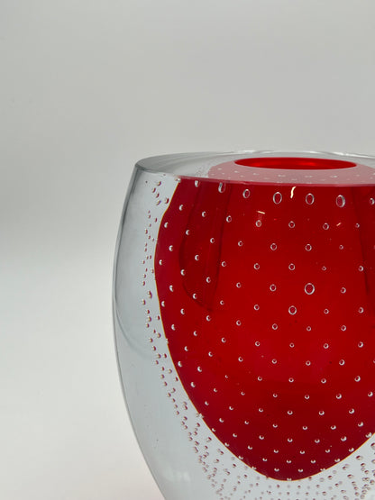 Vase 'Goccia di Pioggia' Salviati, verre de Murano, Christian Ghion, Italie