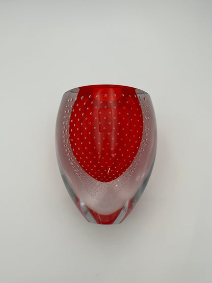 Vase 'Goccia di Pioggia' Salviati, verre de Murano, Christian Ghion, Italie