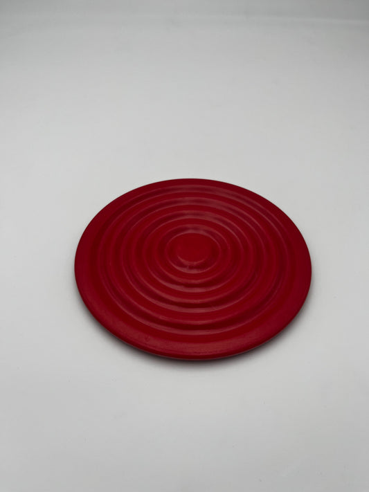 Dessous de plat Delta Design Rouge, années 70