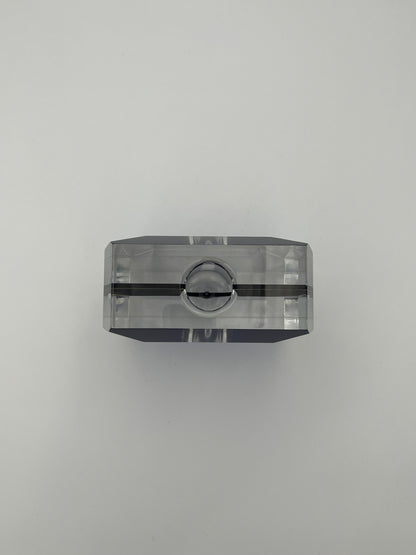 Vase Soliflore plexiglass bleu Luigi Massoni ,Guzzini,  Italie, 70s