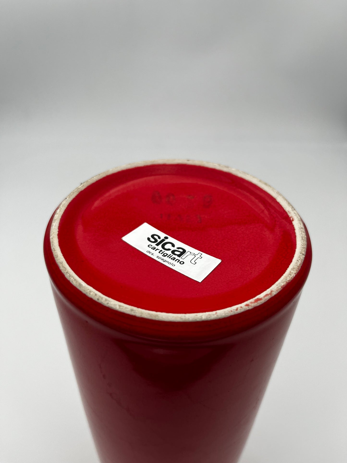 Vase en céramique de Pino Spagnolo pour Sicart, Italie, 1970