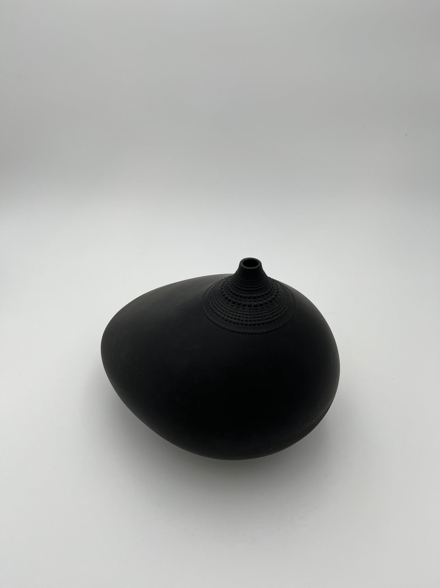 Vase noir Rosenthal, Pollo,Tapio Wirkkala, Allemagne, 1963