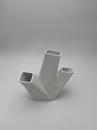 Vase porte crayon blanc Alessi, Trina, Hani Rashid, Italie, 2008