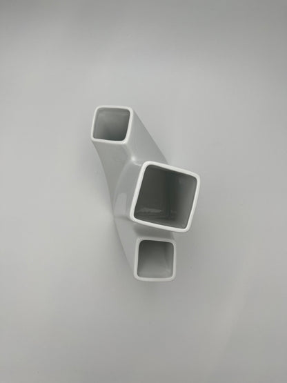 Vase porte crayon blanc Alessi, Trina, Hani Rashid, Italie, 2008
