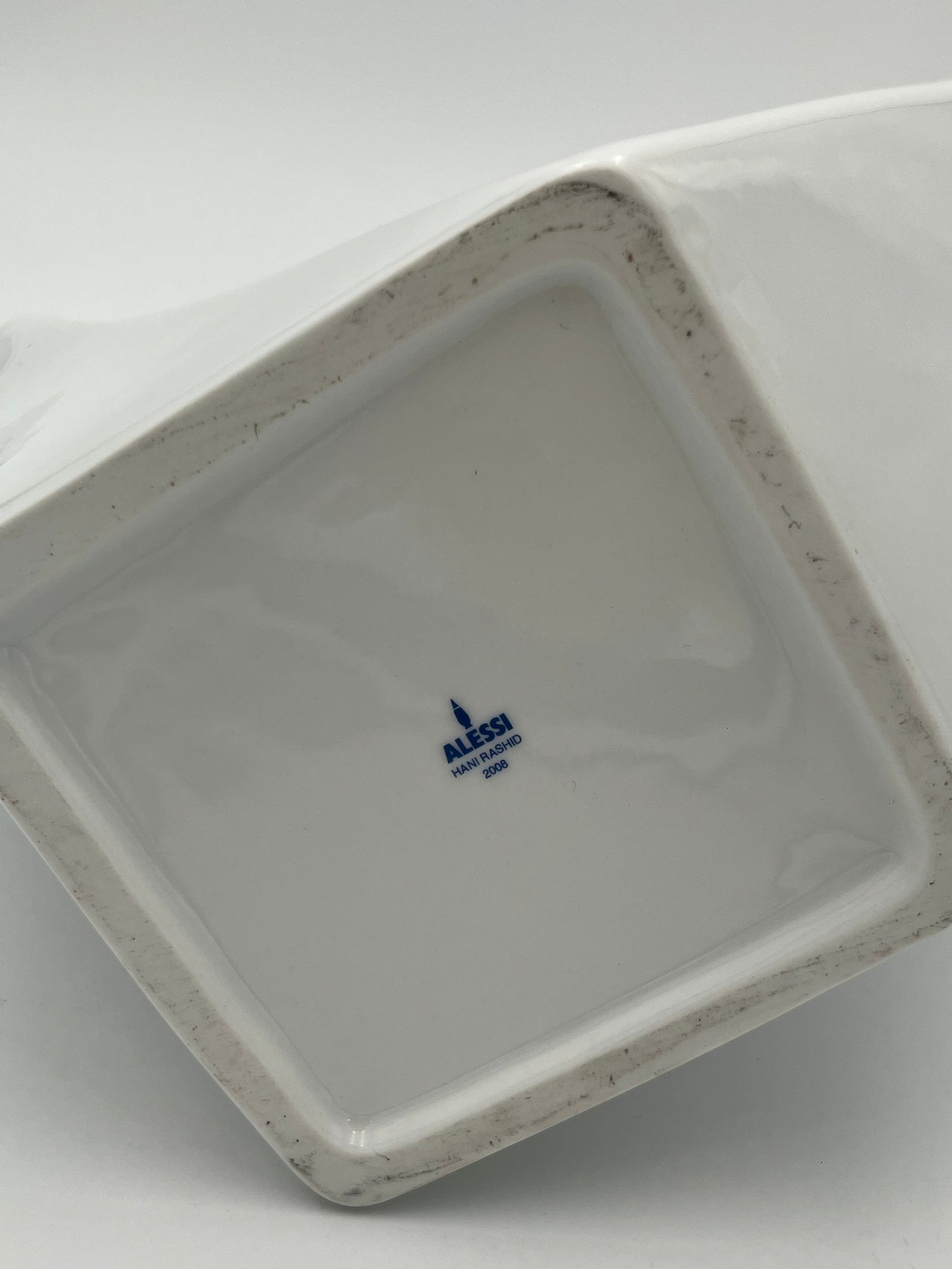 Vase porte crayon blanc Alessi, Trina, Hani Rashid, Italie, 2008
