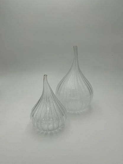 Duo Vases Drop Verre de Murano, Salviati, R. Stellon, Italy 2004