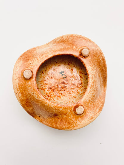 Vide-Poches émaillé brun Bertoncello par Roberto Rigon, 70s
