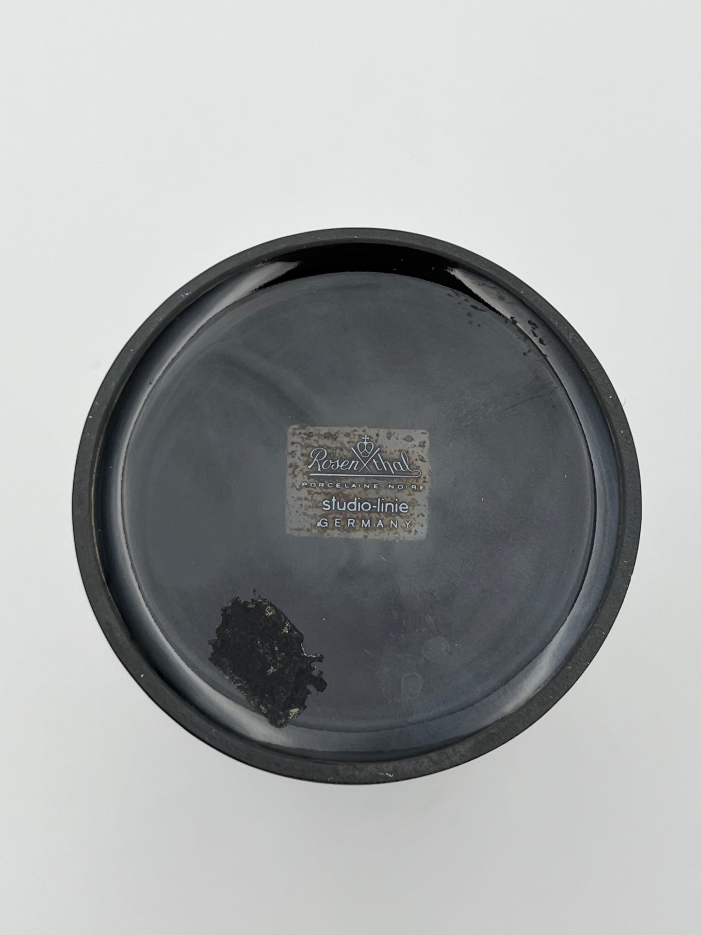 Vase Noir Rosenthal Studio-linie, Tapio Wirkkala, Allemagne, 70s